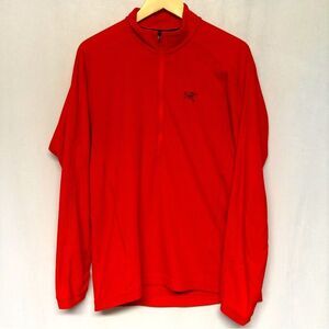 Orange Arc'teryx Polartec Half Zip‎ Performance Microfleece - Men's Large